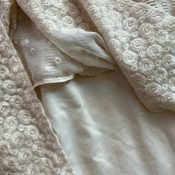 Anthropologie Moulinette Soeurs Ivory Lace a-line Midi Dress, NWOT size 6 - Picture 5 of 6